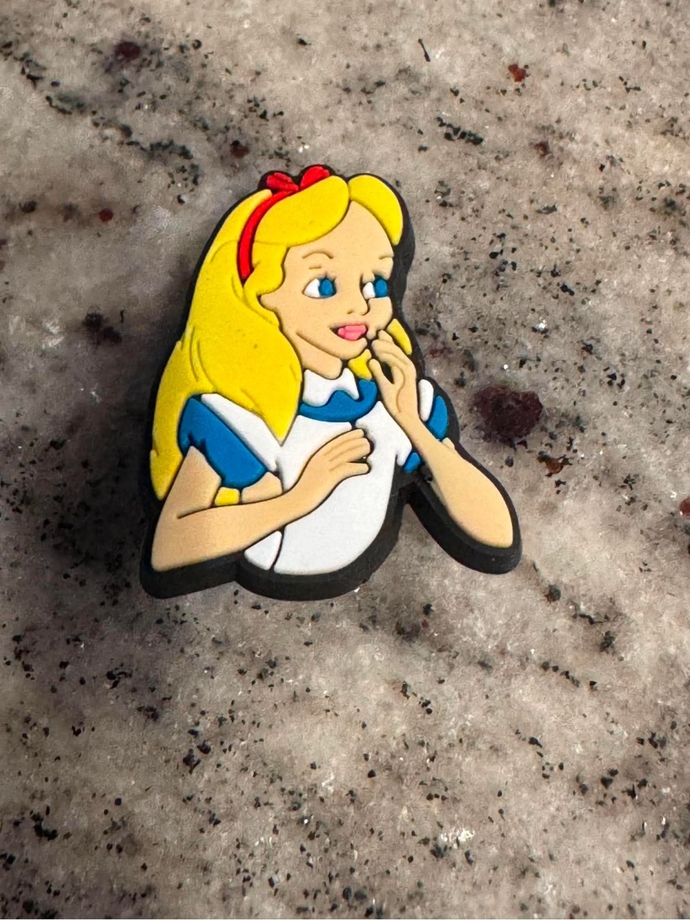 CROCS Yellow & Blue Alice-Style Jibbitz Shoe Charm